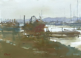 Southwold Harbour
Suffolk
10" x 14" (25 x 35 cms)